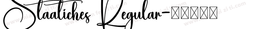 Staatiches Regular字体转换
